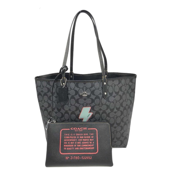 Coach Handbags - Coach F22552 Signature Reversible PVC City Tote